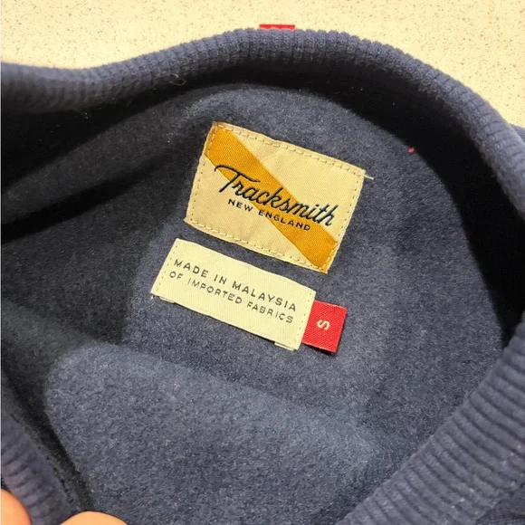 Tracksmith Hare AC Navy Crewneck Sweatshirt - Picture 2 of 5